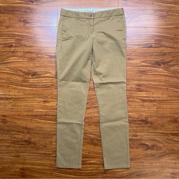 J. Crew Women's Tan Bennett Chino Midrise Straight Ankle Pants Size 6 Classic - Picture 1 of 14